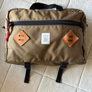 Topo Designs Olive Green Mountain Briefcase Messenger Laptop Bag Backpack